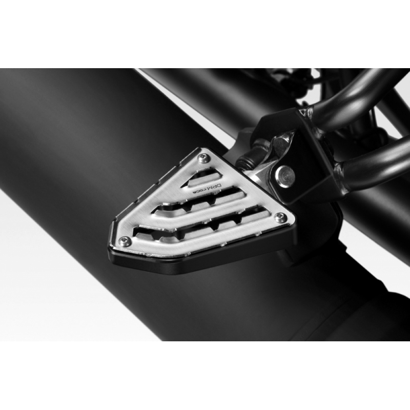 Repose-pieds Passager Arrière Pour Moto Honda CB500F, CBR500R, CB500X (2013-2018) - Noir Et Argent