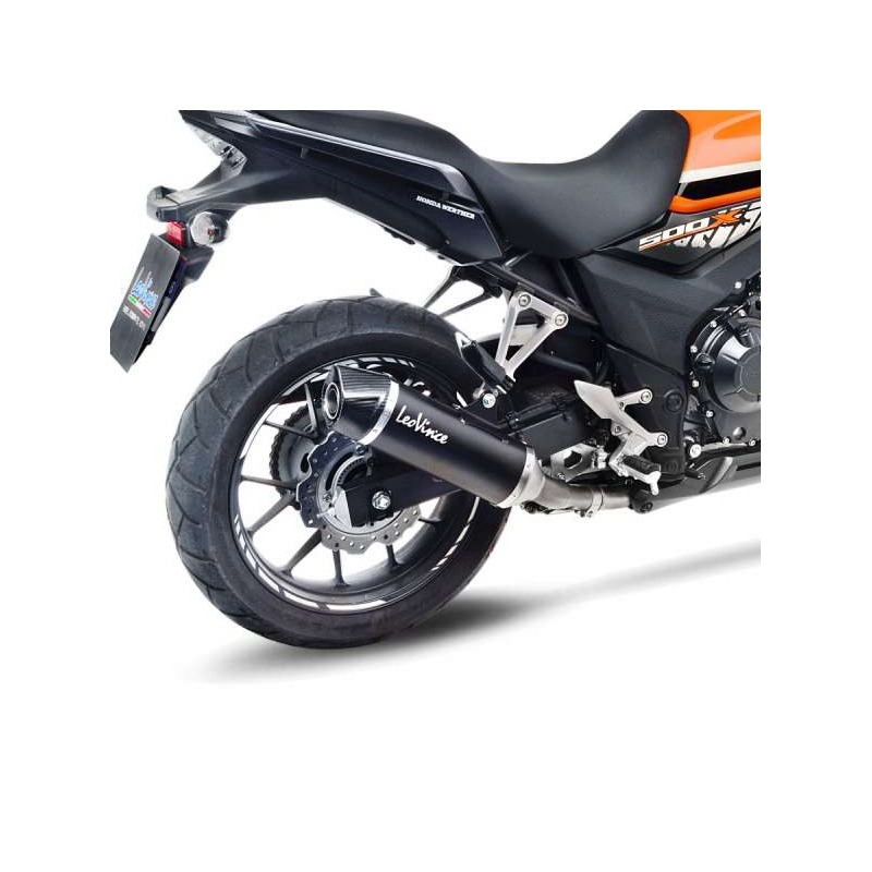 Leovince LV-10 Honda CB 500 F/R/X 15236C Carbon Slip On Muffler Black