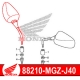 88210-MGZ-J40 : Honda Right Mirror CB500X CB500F CBR500R