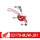 53170-MJW-J01 : Honda OEM brake lever CB500X CB500F CBR500R