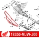 18350-MJW-J00 : Honda exhaust protection shield CB500X CB500F CBR500R