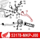 53178-MKP-J00 : Honda OEM clutch lever CB500X CB500F CBR500R