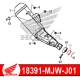 18391-MJW-J01 : Joint de silencieux d'échappement Honda CB500X CB500F CBR500R