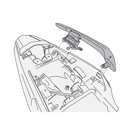 1121KIT : Kit de soporte para maletas PLX CB500X CB500F CBR500R
