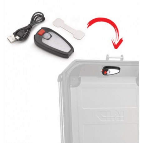 E198B : Lampe interne top-case valise Givi Honda CB500