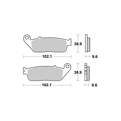LMP300SF : AP Racing Front Brake Pads CB500X CB500F CBR500R