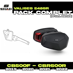 PACK-H0CB51SR-X0SE48SR : Shad E48SR Side Case Set CB500X CB500F CBR500R