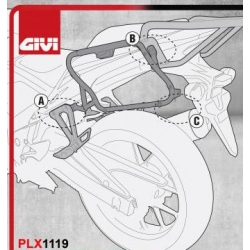 PLX1119 : Givi pannier holder PLX1119 CB500X CB500F CBR500R