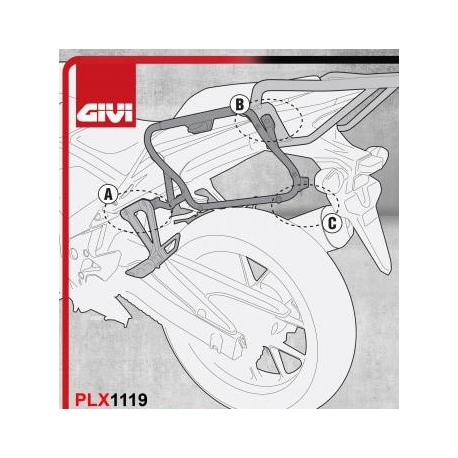 PLX1119 : Givi pannier holder PLX1119 CB500X CB500F CBR500R