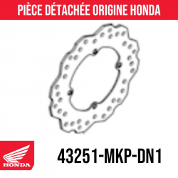 43251-MKP-DN1 : Hintere Bremsscheibe Honda CB500X CB500F CBR500R