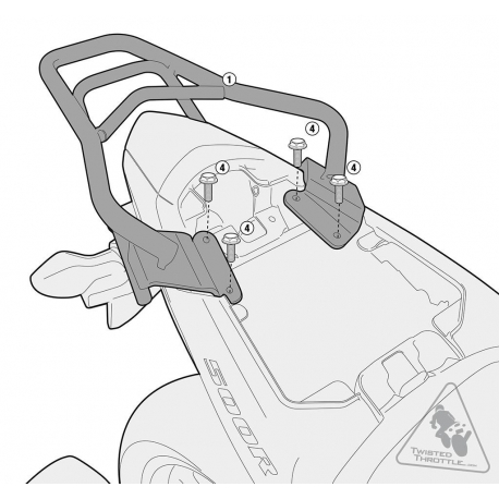 SR1119 : Givi Top Box Rack CB500X CB500F CBR500R