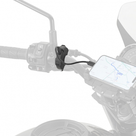 S120 : USB- und USB-C-Ladeanschluss für Lenker von Givi Honda CB500
