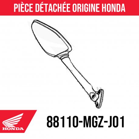 88110-MGZ-J01 : Espejo retrovisor original Honda CBR500R Honda CB500