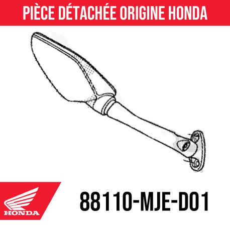 88110-MJE-D01 : Originaler Honda CBR500R Rückspiegel 2019 Honda CB500