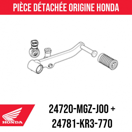 24720-MGZ-J00 + 24781-KR3-770 : Gangwahlschalter und Gummi für Honda Honda CB500
