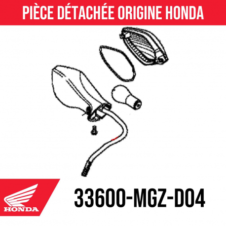33400-MGZ-D44 / 33600-MGZ-D04 : Indicatore di direzione originale Honda Honda CB500