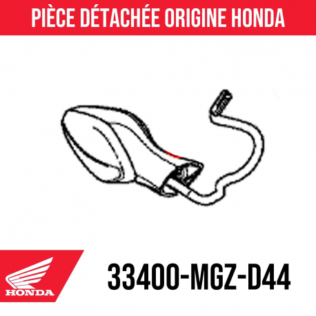 33400-MGZ-D44 / 33600-MJW-D12 : Clignotant d'origine Honda 2016 Honda CB500
