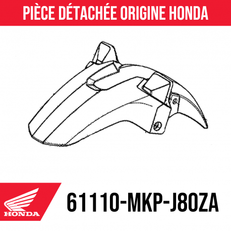 Garde-boue avant Honda 2019