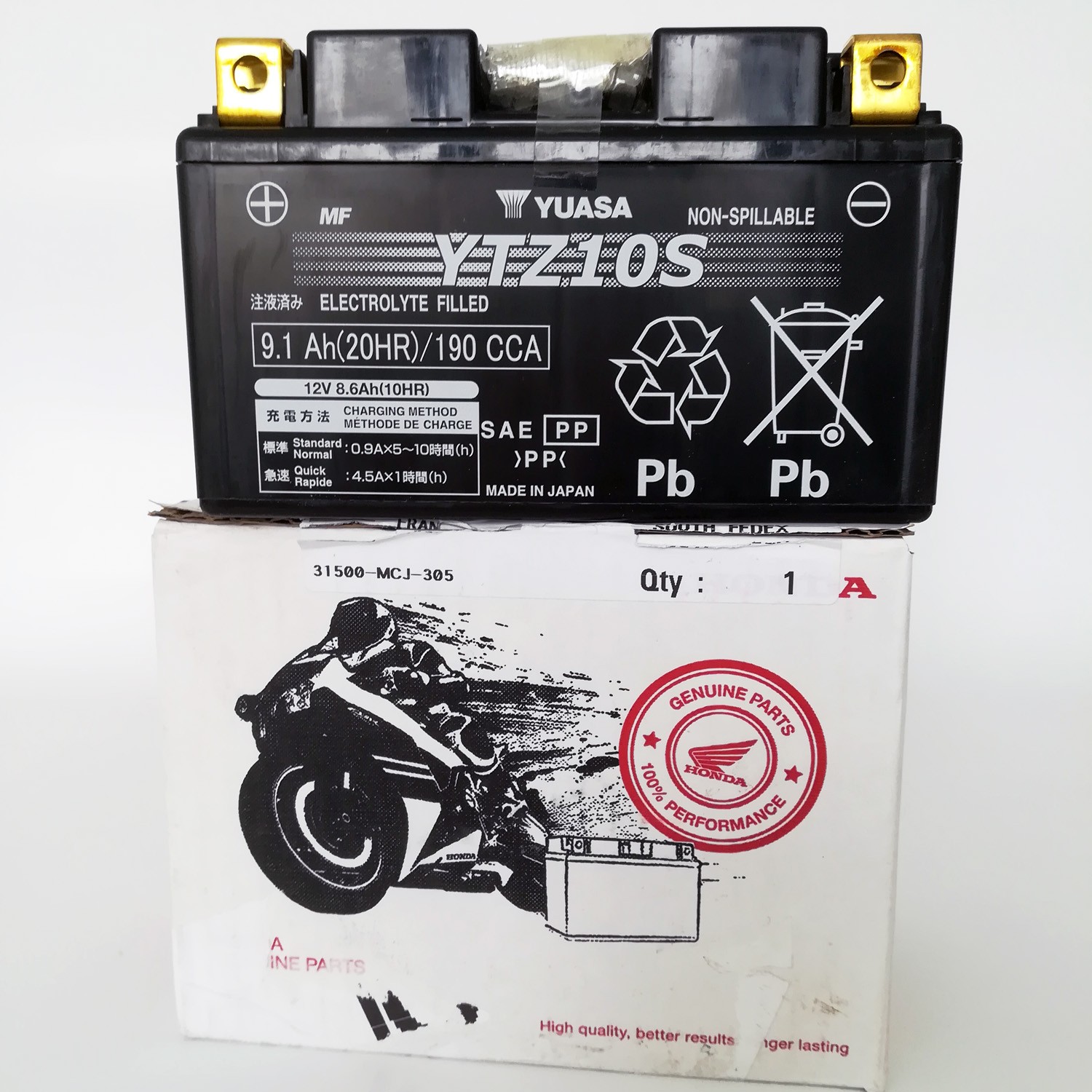 Honda cb500f battery Clearance