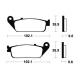 1022746 - MF200 : Plaquetas de freno delanteras deportivas Tecnium MF200 CB500X CB500F CBR500R